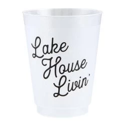 Lake House Livin' Reusable Cups -Fashion Home Store b33c84659c0b1120632a0f2935c0b2348c0c477a54e273d90ca2a0b7edc0a86e