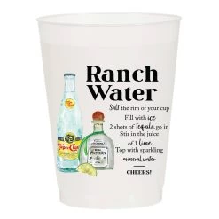 Ranch Water Recipe Reusable Cups - Pack Of 6 -Fashion Home Store c9a63612932234a3933f36ea78d576b3f882d23631a90fdb00d5fbc98dfca26f 79005b34 f69e 4a20 baa2 ceed86a7c1b8