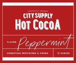 City Supply Peppermint Hot Cocoa - 12oz -Fashion Home Store citysupplyhotcocoapeppermint