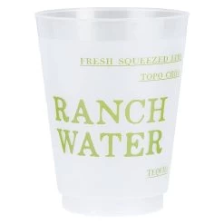 Ranch Water Reusable Cups -Fashion Home Store f433cee35c44a7e31193402d27a522de3ac470ac2f0c2a931a5de5852aa1f668