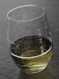 Fayetteville AR Map Stemless Wine Glass 18 Fayetteville AR Map Stemless Wine Glass -Fashion Home Store faywine2