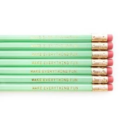 Make Everything Fun Mint Pencils - Set Of 7 -Fashion Home Store fc1c1b6249970b130b7ec9ad04461730ae55544229a418156b0f0b2f9da6d963