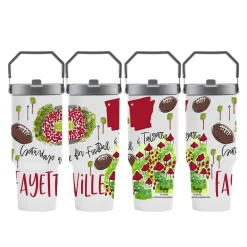 Fayetteville, AR Flip Lid Tumbler W/ Handle -Fashion Home Store fc5bf95a85594b173dc9f1aebd9b927c4a6d0507a13d41dc5d4f583127503390