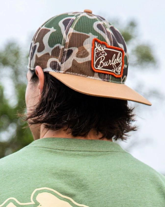Burlebo: Full Camo Mesh W/ Patch Logo Hat 5 Burlebo: Full Camo Mesh W/ Patch Logo Hat - Image 5