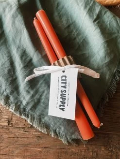 Taper Candle Set - Coral