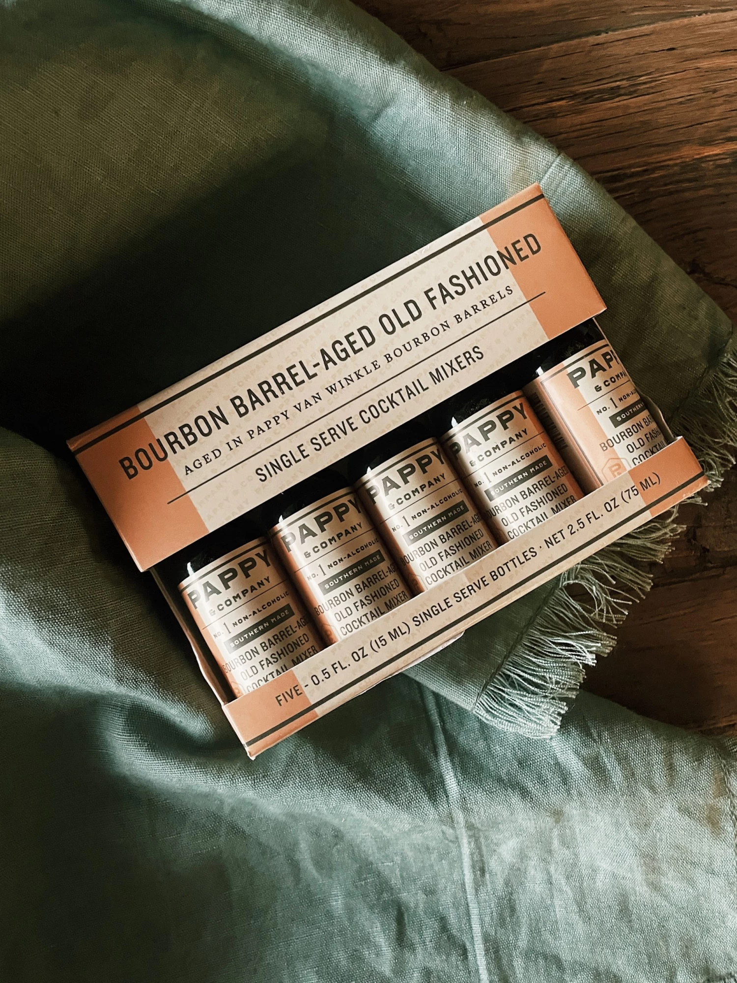 Pappy & Co: Bourbon Barrel-aged Old Fashioned Mix: Single Serve 5-pack 1 Pappy & Co: Bourbon Barrel-aged Old Fashioned Mix: Single Serve 5-pack