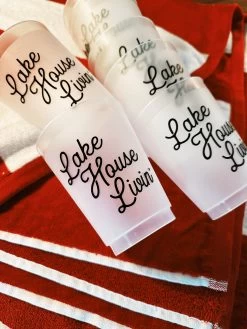 Lake House Livin' Reusable Cups -Fashion Home Store image 2371a9e4 77da 4de6 9e18 2eb39842d079