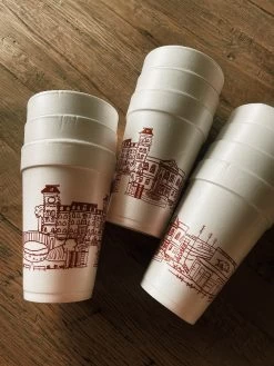 University Of Arkansas Skyline Foam Cups -Fashion Home Store image 2d21e067 108e 4da3 888a 4411ab784fe1