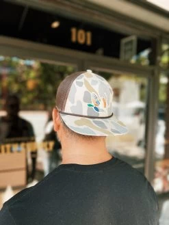 Burlebo: Retro Camo Duck Hat -Fashion Home Store image 2f34a22a ea7c 4747 b6b6 ccaba9db711b