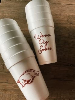 Wooo Pig Sooie Razorback Foam Cups -Fashion Home Store image 36ce0d46 7329 473a 907e 8ff2cf998e6e