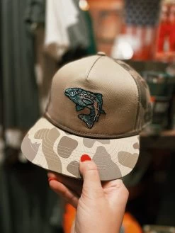 Burlebo: Retro Camo Trout Cap -Fashion Home Store image 3d443056 087b 4e00 ab89 c81dad8f8c5e