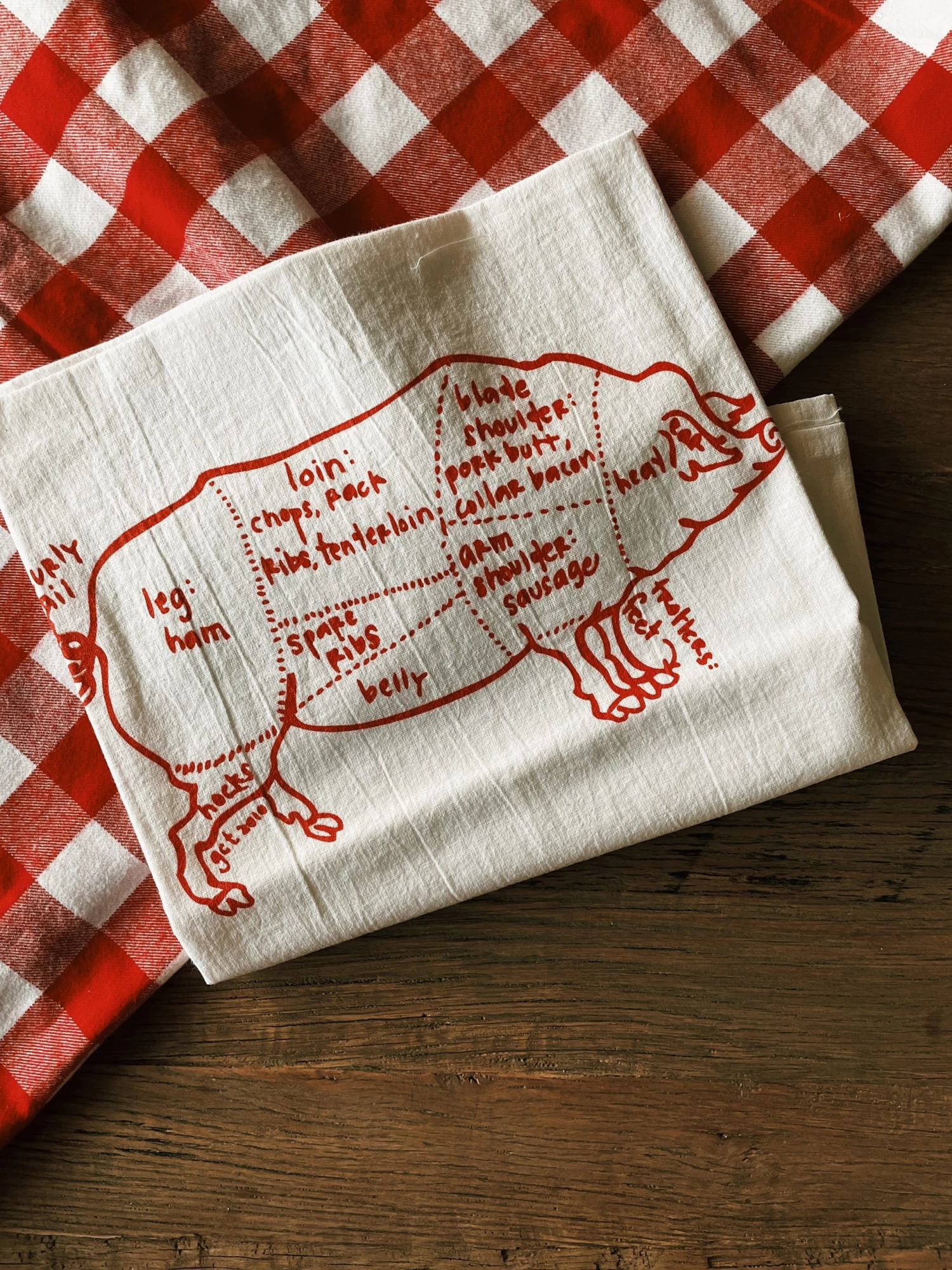 Pig Tea Towel 1 Pig Tea Towel