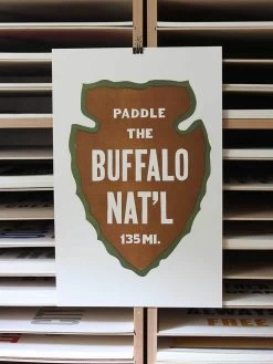 Old Try: Paddle Buffalo Print - 13x20 -Fashion Home Store image 44f9c612 fbf5 4996 becc e092f130e104