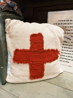 Swiss Cross Pillow - Red Cross
