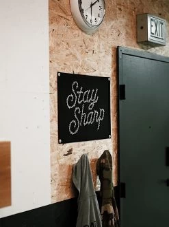 Oxford Pennant: Stay Sharp Camp Flag