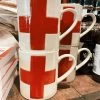 Swiss Cross Mug - White W/ Red Cross