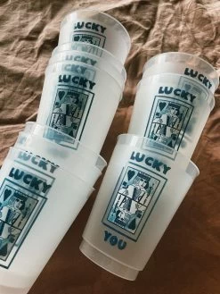 Lucky You Reusable Cups -Fashion Home Store image 54810041 7986 48c0 a05b d9de10d5d4f6