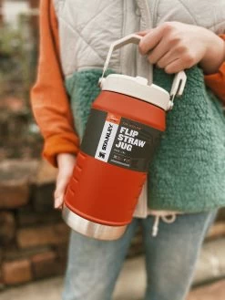 Stanley: Ice Flow Flip Straw 64oz Jug - Carnelian