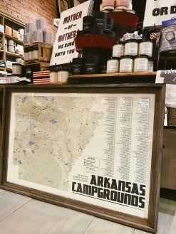 Arkansas Campgrounds 24x36 Print (2nd Edition)