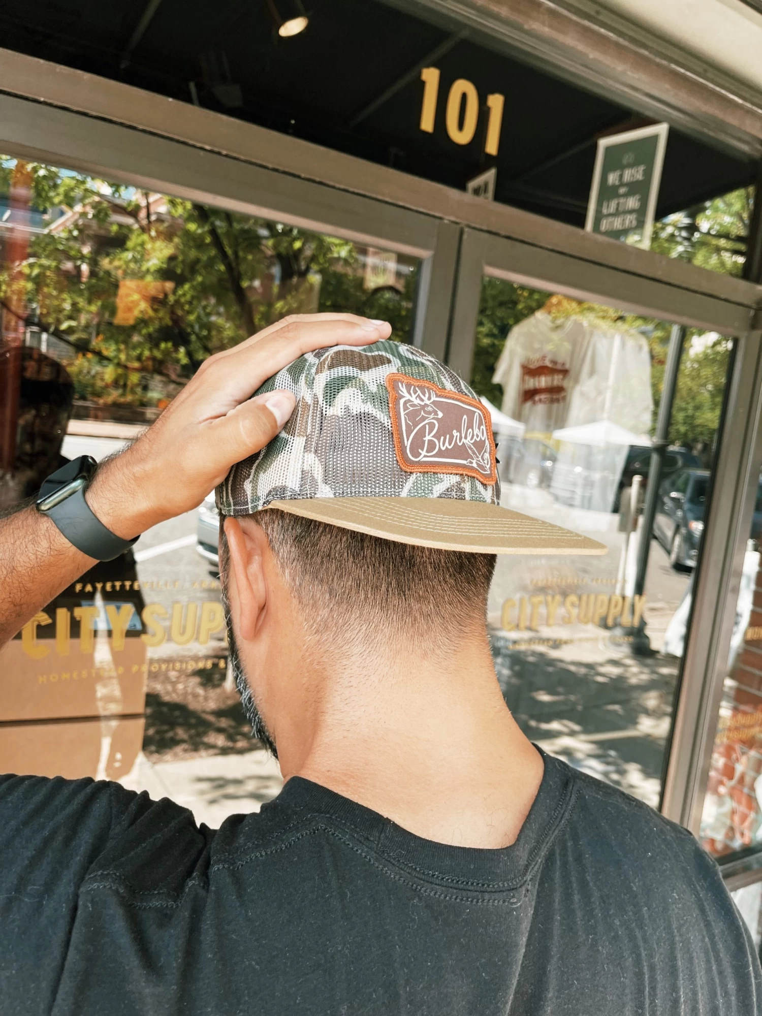 Burlebo: Full Camo Mesh W/ Patch Logo Hat 3 Burlebo: Full Camo Mesh W/ Patch Logo Hat - Image 3