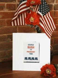 Match South: Vintage George Bush Election 1988 Print