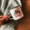 Please Help Smokey Enamelware Mug