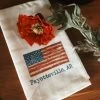 Fayetteville, AR American Flag Dish Towel