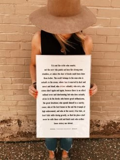 Old Try: The Man In The Arena Print - 13x20