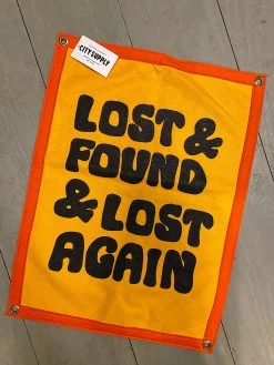 Oxford Pennant: Lost And Found Camp Flag -Fashion Home Store image 7966f2ba 4ba9 4272 9a68 30f7d76eeb3a
