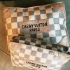 Checker Chewy Vuiton Bed - Medium/Large