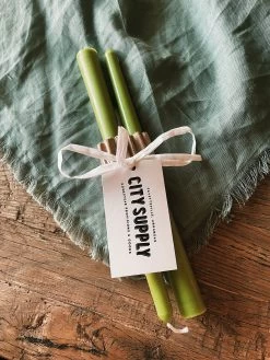 Taper Candle Set - Avocado