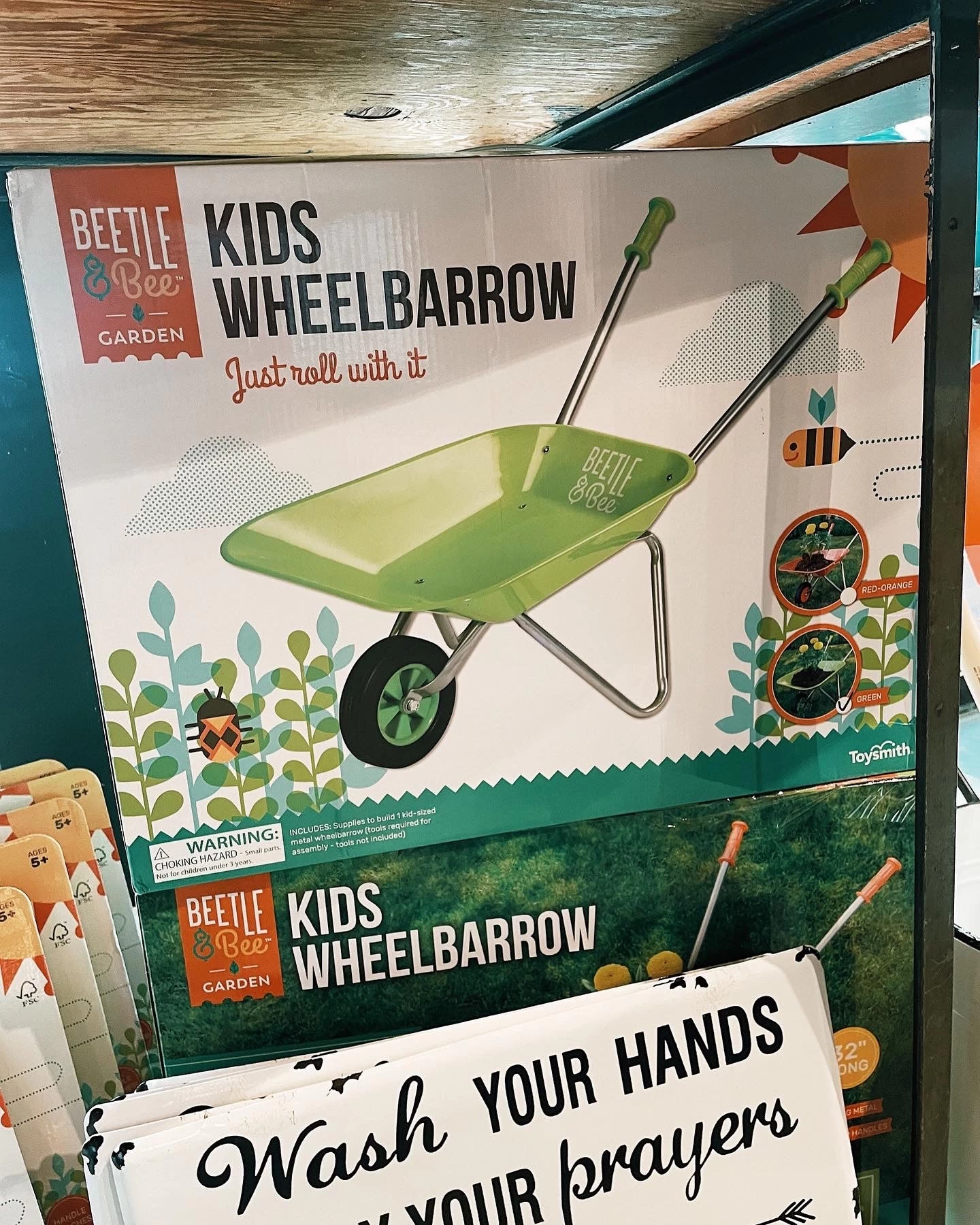 Toysmith Kid Sized Wheelbarrow 1 Toysmith Kid Sized Wheelbarrow