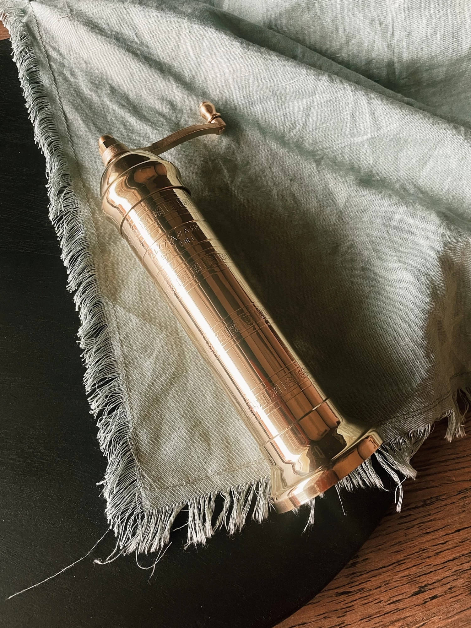 Brass Mill Salt & Pepper Grinders 1 Brass Mill Salt & Pepper Grinders