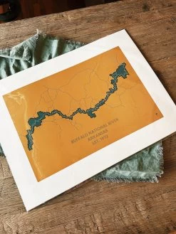 Buffalo National River Map - Golden Hour