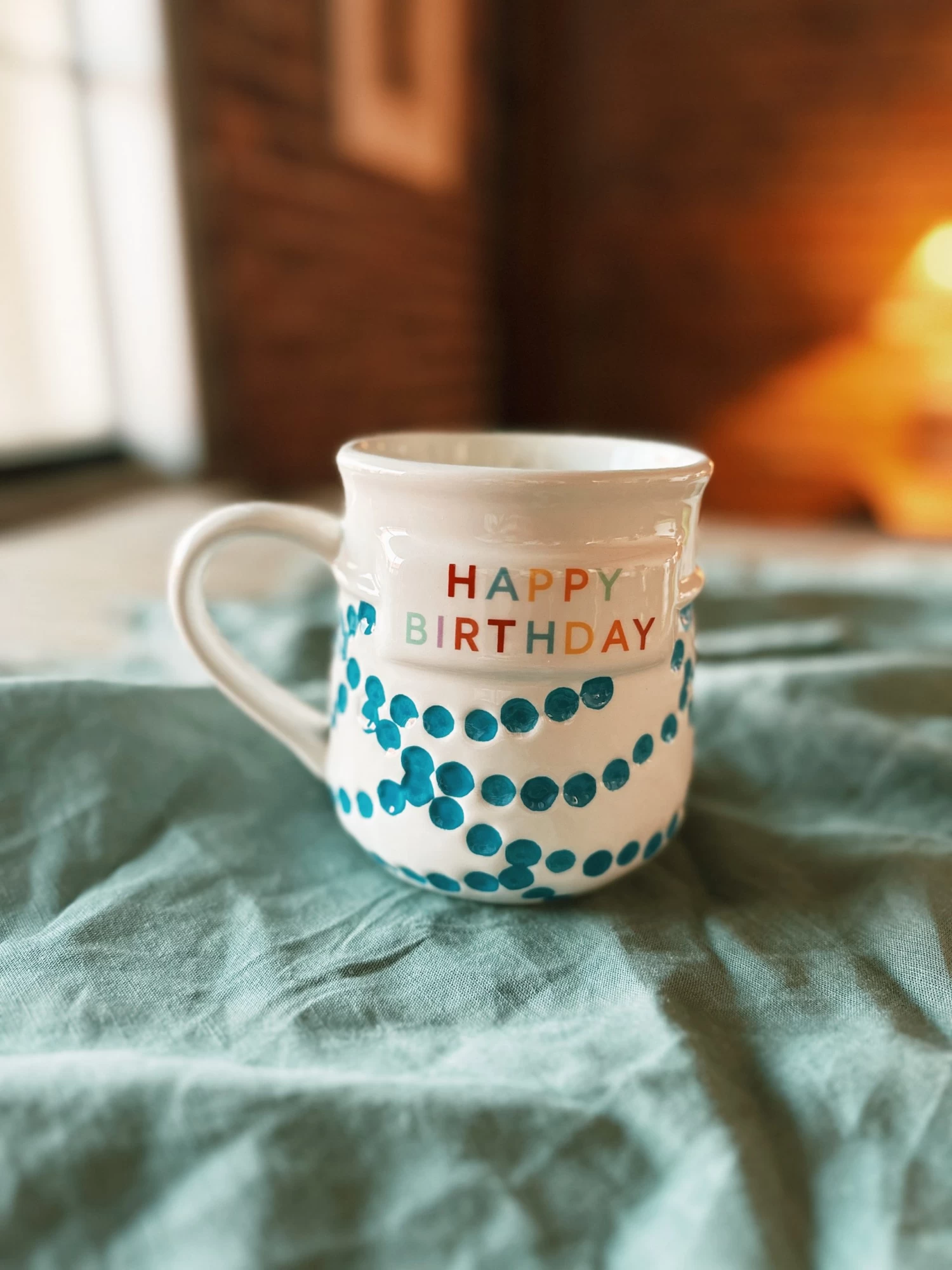 Happy Birthday Garland Mug 1 Happy Birthday Garland Mug