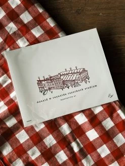 Razorback Stadium Minimalist Art Print