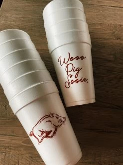 Wooo Pig Sooie Razorback Foam Cups -Fashion Home Store image ac98aaa1 80f6 4fbb b1fc c2a5b573ac4e
