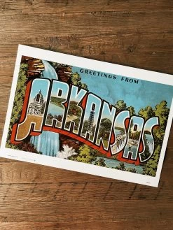 Greetings From Arkansas Waterfall Art Print