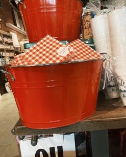 Big Red Galvanized Tub -Fashion Home Store image b7a80a31 3f0c 45ce b1d7 06b5946d678e