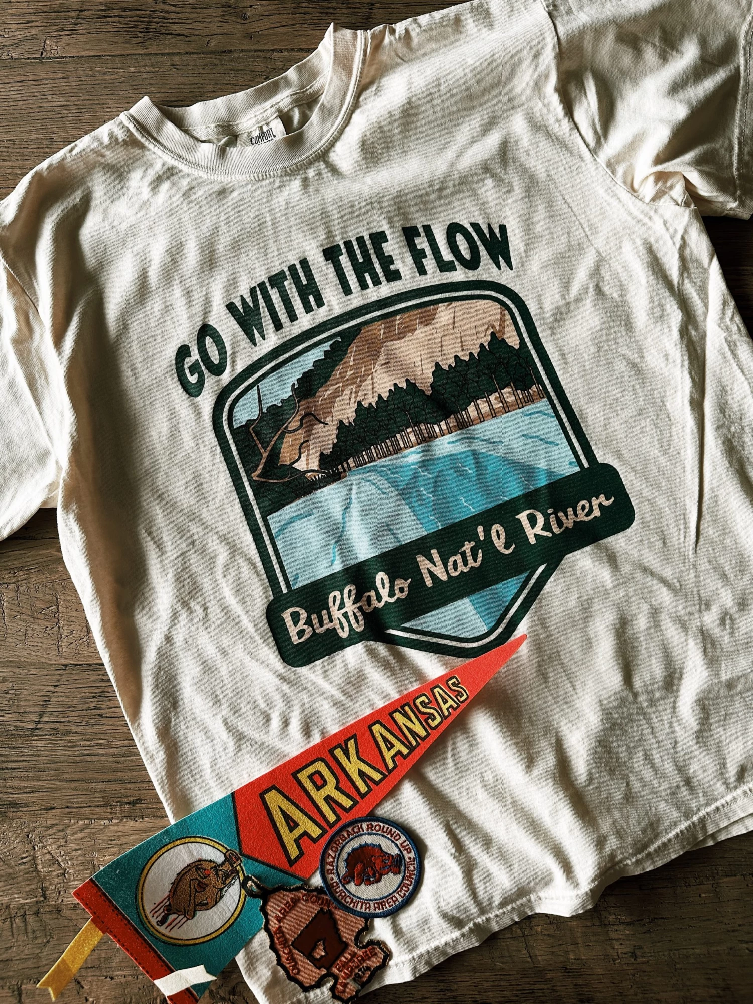 Go With The Flow Buffalo River T-Shirt 1 Go With The Flow Buffalo River T-Shirt
