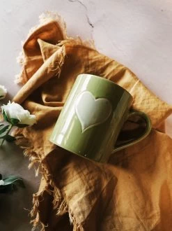 Colorful Heart Mug - Aloe
