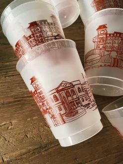 University Of Arkansas Campus Skyline Reusable Cups -Fashion Home Store image baf60c1f dac9 4c02 94a1 6fbf65056889