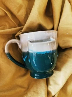 Stoneware Mug W/ Teabag Holder -Fashion Home Store image c114445f 90d7 4a11 94c4 f49b3f7366f9