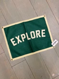 Oxford Pennant: Explore Camp Flag -Fashion Home Store image c49176b6 bda4 4cde b33a 947278d17659