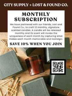 City Supply X Lost And Found Collective Monthly Subscription -Fashion Home Store image caec2575 865d 460b a411 acc5fff7acc9