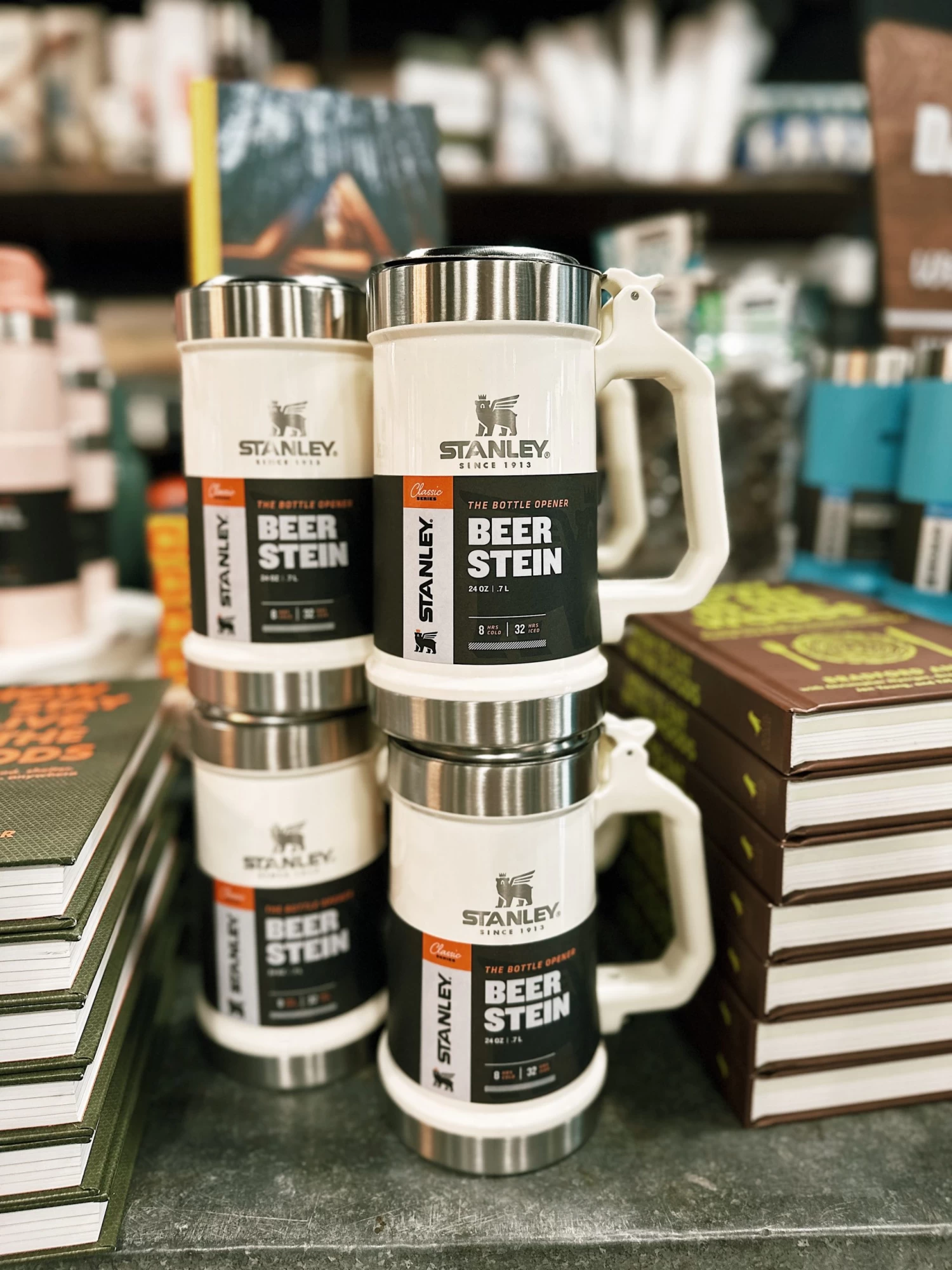 Stanley: The Bottle Opener Beer Stein - Cream Gloss 1 Stanley: The Bottle Opener Beer Stein - Cream Gloss