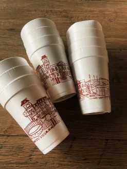 University Of Arkansas Skyline Foam Cups -Fashion Home Store image e58b2d1f 146b 4409 8c73 eda569f433ef