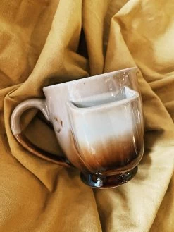 Stoneware Mug W/ Teabag Holder -Fashion Home Store image e608ac49 672b 45bd a9b1 8e1c4e4c5a81