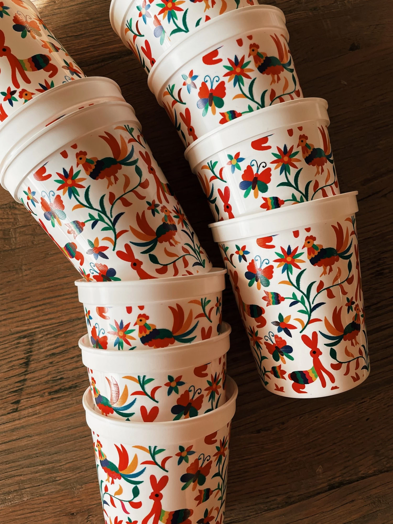 Otomi Pattern Wrapped Cup Pack 1 Otomi Pattern Wrapped Cup Pack