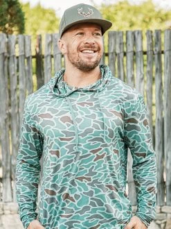 Burlebo: Perfomance Hoodie - Retro Duck Camo -Fashion Home Store image f5900583 298a 408d b67d e87f517878d0